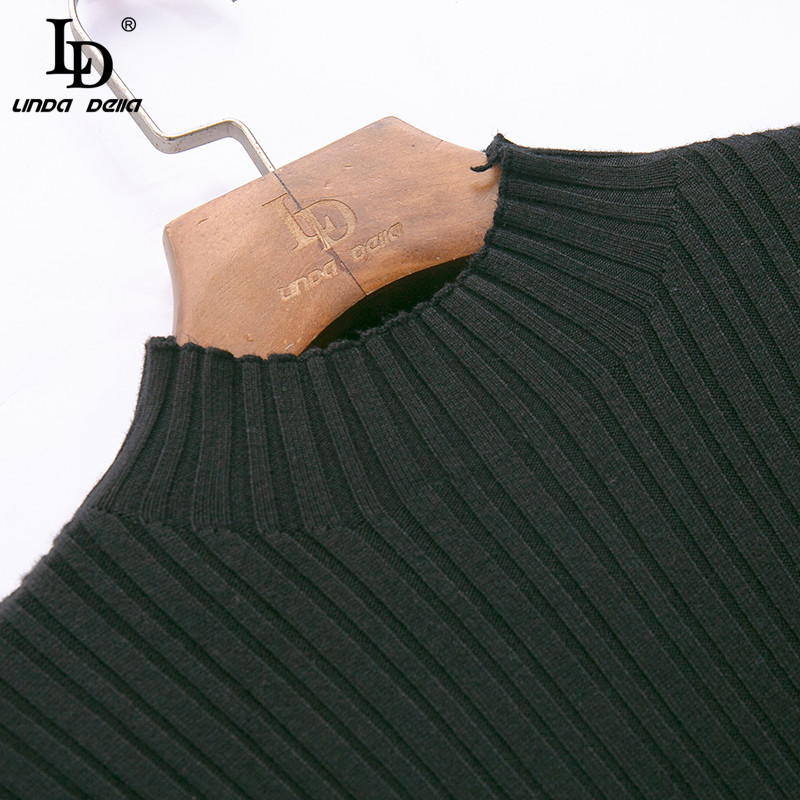 Summer Fashion Runway Dress Women Long Sleeve Knit Mesh Patchwork Asymmetrical Ladies Elegant Black Midi 210522