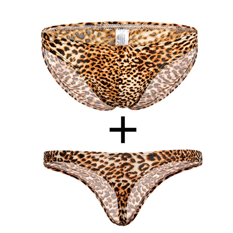 Underpants Sexy Men's Leopard Printed Underwear Sets Thongs Briefs Cool Male Comfy U Convex Bulge Pouch Man Shorts XXL, Yellow-c
Underpants Sexy Men's Leopard Printed Underwear Sets Thongs Briefs Cool Male Comfy U Convex Bulge Pouch Man Shorts XXL, Yellow-c