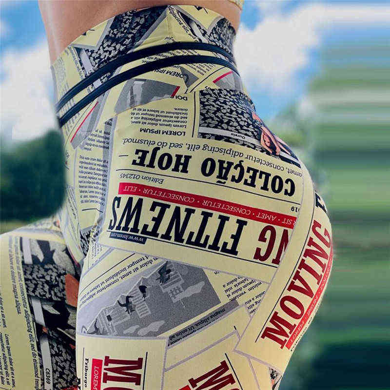 VIP Women Leggings Workout For Running High Waist Sport Legging Digital Print Trousers Stretch Fitness Pants Plus Size 211215