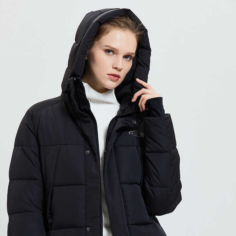 Tiger Force Women's Winter Jacket Woman Long Coat Female Fashion Casual Parkas Warm Hooded Overcoat 211011