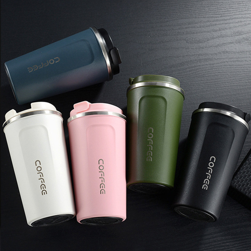 Vacuum cup Tumblers black white pink blue green 304 stainless steel office-cup outdoor leisure car cups от DHgate WW