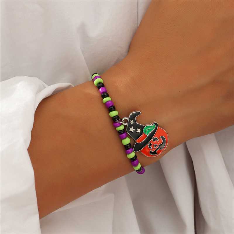 Charm Bracelets FFLACELL Korean Pumpkin Witch Hat Orange Rice Bead Bracelet Women Jewelry Gift
Charm Bracelets FFLACELL Korean Pumpkin Witch Hat Orange Rice Bead Bracelet Women Jewelry Gift