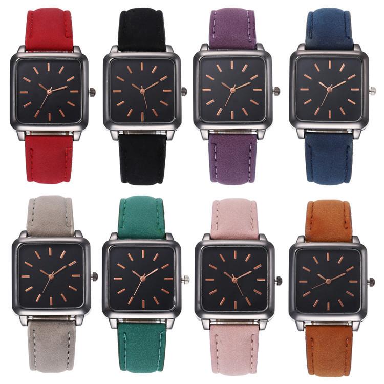 Wristwatches Fashion Belt Series Bracelet Watch Exquisite Multicolor Square Joker Lady Wrist, Brown
Wristwatches Fashion Belt Series Bracelet Watch Exquisite Multicolor Square Joker Lady Wrist, Brown