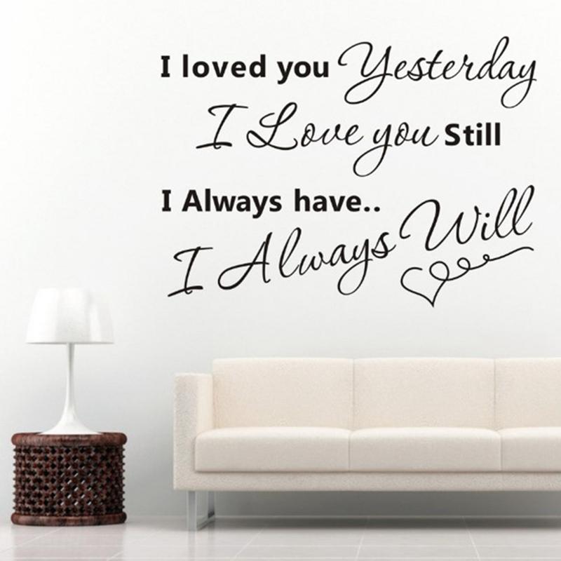 Wall Stickers Fashion English I Loved Sticker Decorative Room Decoration Love Quotes Decals
Wall Stickers Fashion English I Loved Sticker Decorative Room Decoration Love Quotes Decals