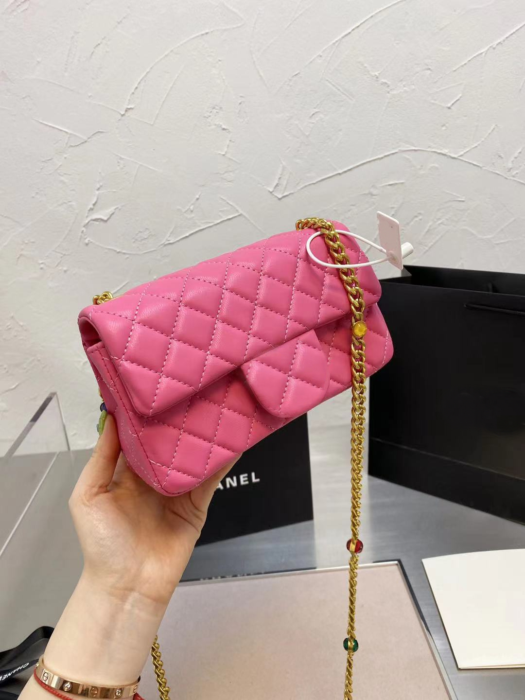 France Luxury Designers CC Channel Women Bags Gem chain Handbag Sheepskin Messenger Mini Shoulder Crossbody Wallet Tote Designer Bag High Quality 6 colors 20cm MGS, Customized
France Luxury Designers CC Channel Women Bags Gem chain Handbag Sheepskin Messenger Mini Shoulder Crossbody Wallet Tote Designer Bag High Quality 6 colors 20cm MGS, Customized