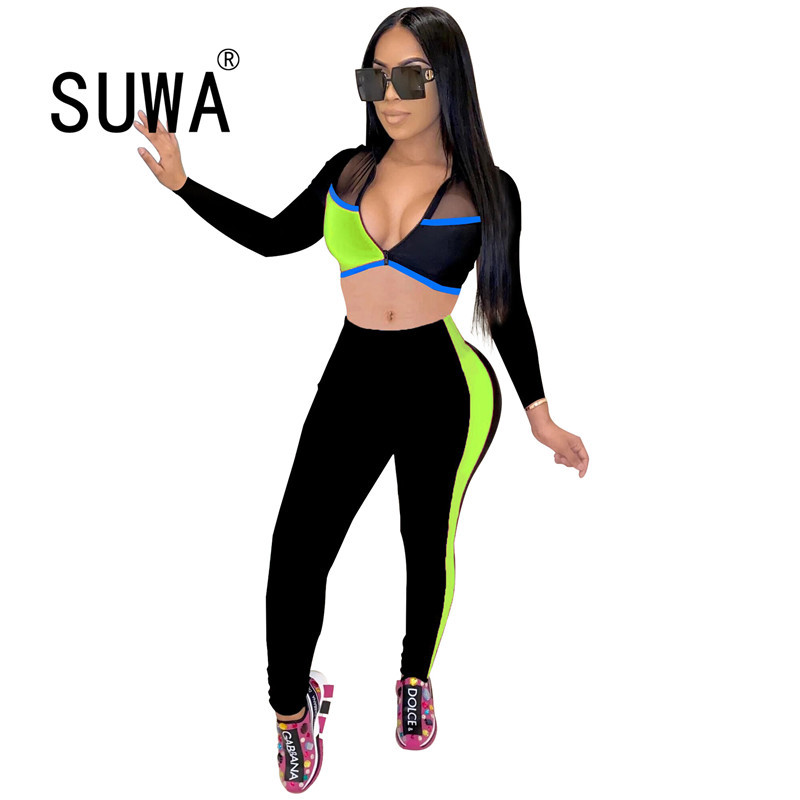 Sexy 2 Piece Set Women Clothing Lounge Wear Matching Sets Deep V Neck Long Sleeve Crop Top + Sport Pants Sweat Suit 210525, Orange
Sexy 2 Piece Set Women Clothing Lounge Wear Matching Sets Deep V Neck Long Sleeve Crop Top + Sport Pants Sweat Suit 210525, Orange