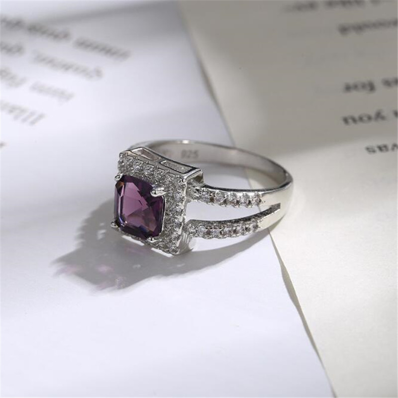 Choucong Brand Wedding Rings Simple Fashion Jewelry 925 Sterling Silver Multi Color 5A Cubic Zircon Party Eternity Women Engagement Band Ring For Love