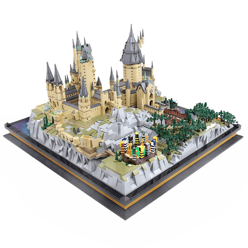 Mould King 22004 Movie Castle Compatible With Magic School of Witchcraft and Wizardry Model Building Blocks Kid Christmas Gift