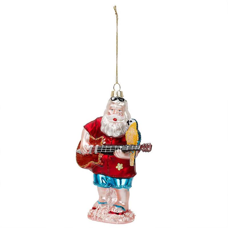 Christmas Decorations Glass Blown Santa Ornament Casual Style Holding Guitar Parrot Claus For Tree Gift
Christmas Decorations Glass Blown Santa Ornament Casual Style Holding Guitar Parrot Claus For Tree Gift