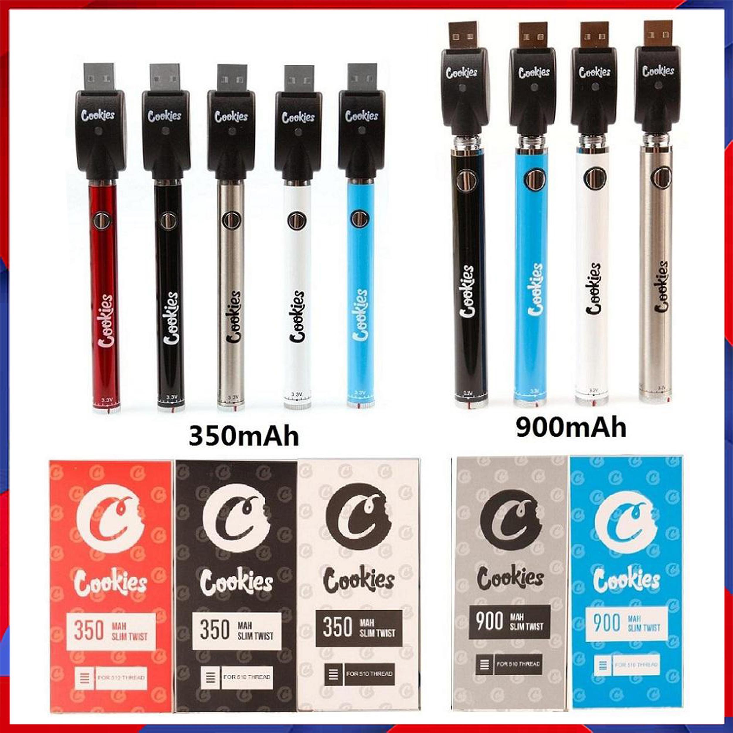 Cookies Vape Pen Battery USB Charger Blister Kits 350mAh Bottom Spinner 3.3-4.8V Preheat VV Cartridge Batteries For EGO 510 Thread Tanks Atomizer
Cookies Vape Pen Battery USB Charger Blister Kits 350mAh Bottom Spinner 3.3-4.8V Preheat VV Cartridge Batteries For EGO 510 Thread Tanks Atomizer