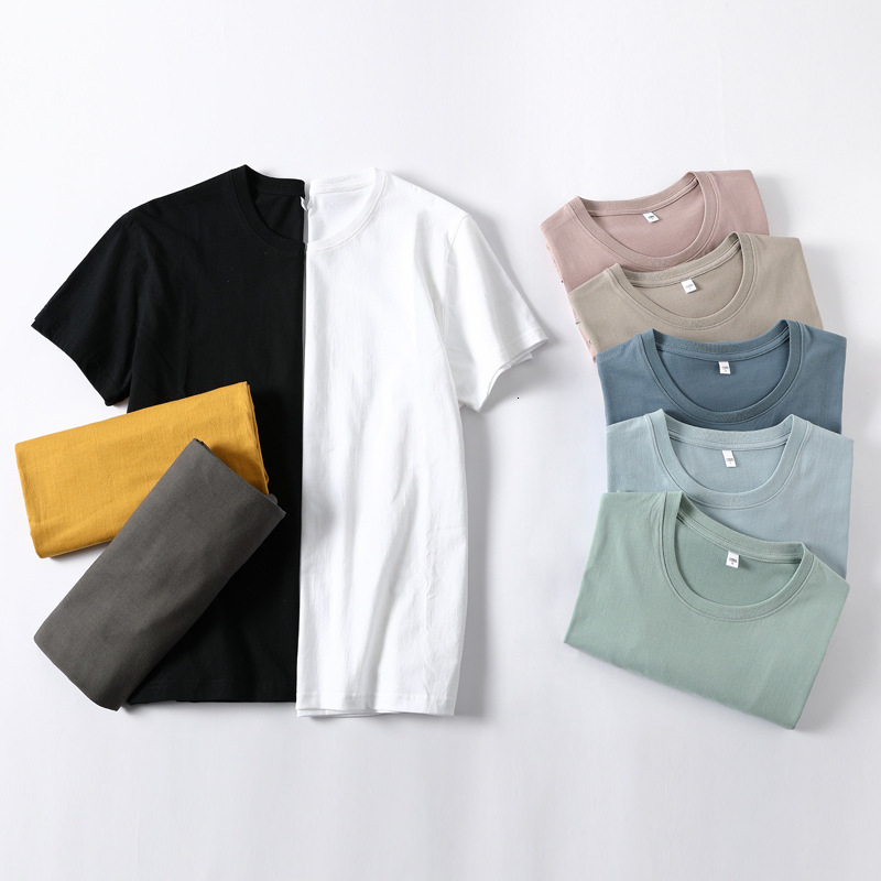 men's t shirts xinjiang pure color cotton short t-shirt for men with white round neck and loose half sleeve, White;black
men's t shirts xinjiang pure color cotton short t-shirt for men with white round neck and loose half sleeve, White;black