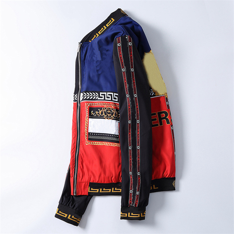 Fashion Pattern Print mens jacket Long Sleeve Zipper Jackets Slim Fit high quality Windbreaker Men Antumn Winter Outdoorwear thin Coats, Black;brown
Fashion Pattern Print mens jacket Long Sleeve Zipper Jackets Slim Fit high quality Windbreaker Men Antumn Winter Outdoorwear thin Coats, Black;brown