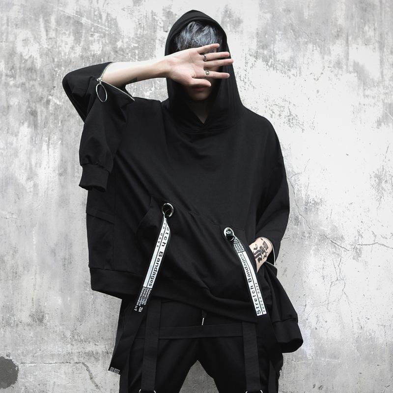 Autumn Winter Street Hip Hop Techwear Oversized Hoodie Men Sleeves Zipper Vintage Casual Sweatshirts Gothic Kpop Sweat Homme Men's Hoodies &, Black
Autumn Winter Street Hip Hop Techwear Oversized Hoodie Men Sleeves Zipper Vintage Casual Sweatshirts Gothic Kpop Sweat Homme Men's Hoodies &, Black