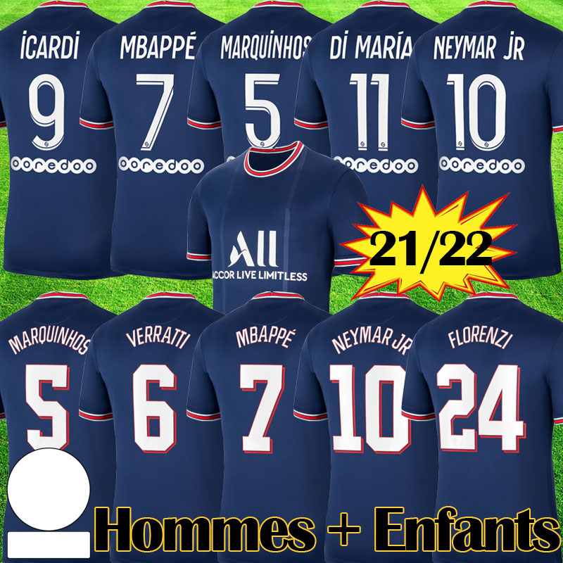 Maillots 2021 2022 MBAPPE Fourth soccer Jersey ICARD VERRATTI kids MARQUINHOS football Kits 4TH FLORENZI uniform DRAXLER maillot de foot equipment, Kids home
Maillots 2021 2022 MBAPPE Fourth soccer Jersey ICARD VERRATTI kids MARQUINHOS football Kits 4TH FLORENZI uniform DRAXLER maillot de foot equipment, Kids home