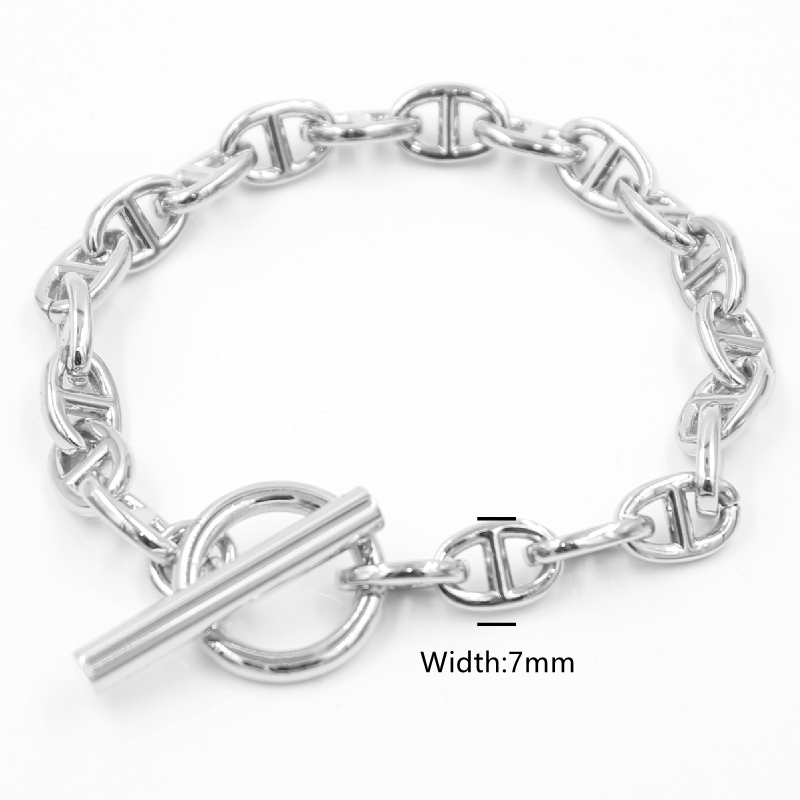 Couples 316L Stainless Steel Bracelet Lady Pig Nose Link Chain OT Bracelets For Women Unisex Jewelry Gifts
Couples 316L Stainless Steel Bracelet Lady Pig Nose Link Chain OT Bracelets For Women Unisex Jewelry Gifts