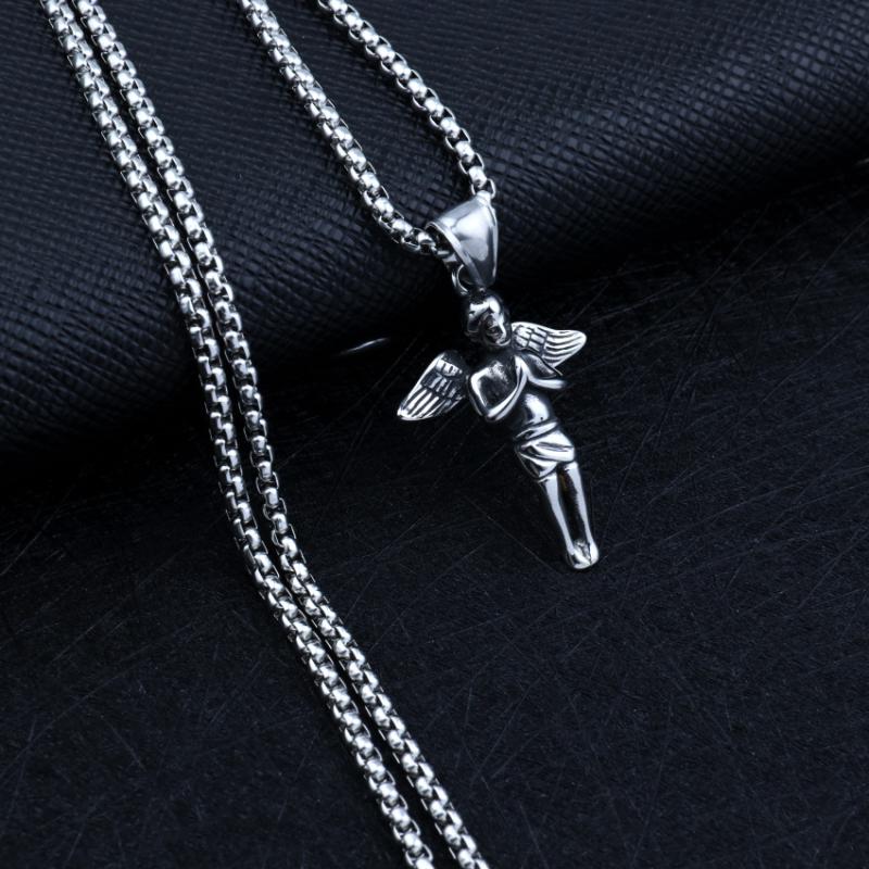 Pendant Necklaces Money Chain European And American Hip-hop Hip Hop Angel Accessories Cupid Small, Silver
Pendant Necklaces Money Chain European And American Hip-hop Hip Hop Angel Accessories Cupid Small, Silver
