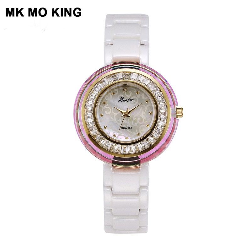 Wristwatches Luxury Watch For Women Fashion Quartz Crystal Circle Simple And Casual White Ceramic Watches Relogio Feminino Gifts, Black gold
Wristwatches Luxury Watch For Women Fashion Quartz Crystal Circle Simple And Casual White Ceramic Watches Relogio Feminino Gifts, Black gold