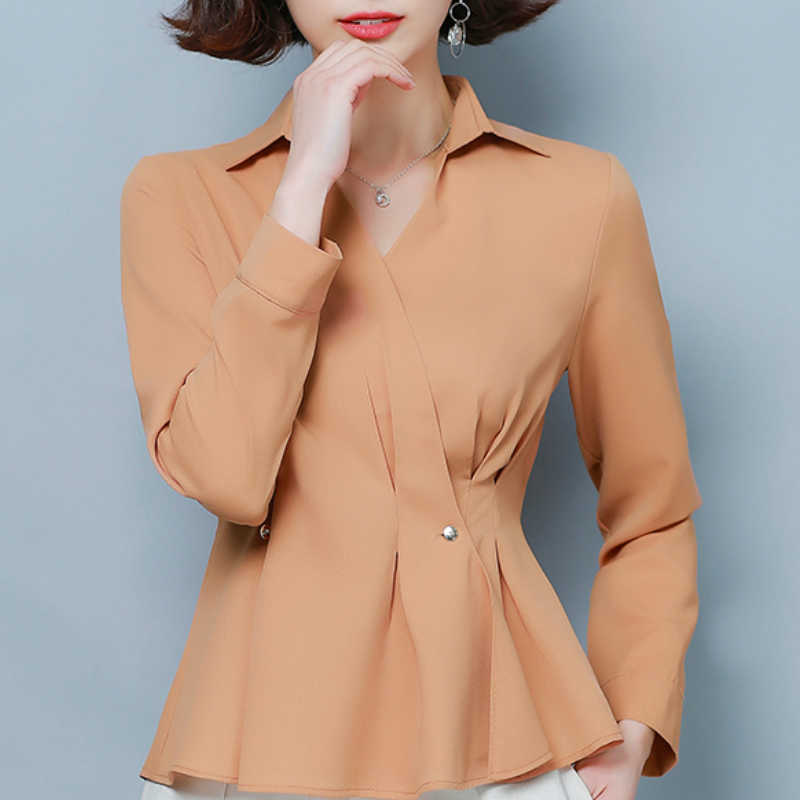 Fashion Woman Blouses V-neck Chiffon Blouse Shirt Women Tops Blusas Long Sleeve Blouse Women Womens Tops And Blouses C661 210602, As picture
Fashion Woman Blouses V-neck Chiffon Blouse Shirt Women Tops Blusas Long Sleeve Blouse Women Womens Tops And Blouses C661 210602, As picture