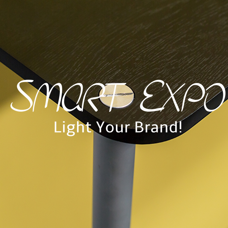 Advertising Display Tension Fabric Floor Banner Stand with Shelf Rack Portable Carry Bag Single Graphic Printing