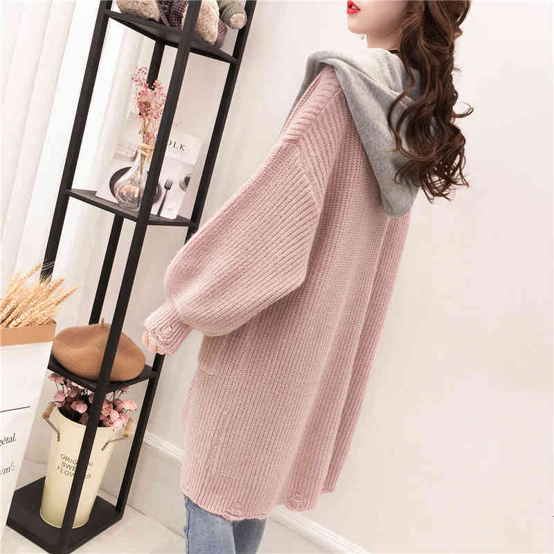 Women's Fur & Faux pink Tigena with long hoodie cardigan of women Autumn horn loose button sleeve female sweater knitted or crocheted X4KW, 1# shoe box
Women's Fur & Faux pink Tigena with long hoodie cardigan of women Autumn horn loose button sleeve female sweater knitted or crocheted X4KW, 1# shoe box
