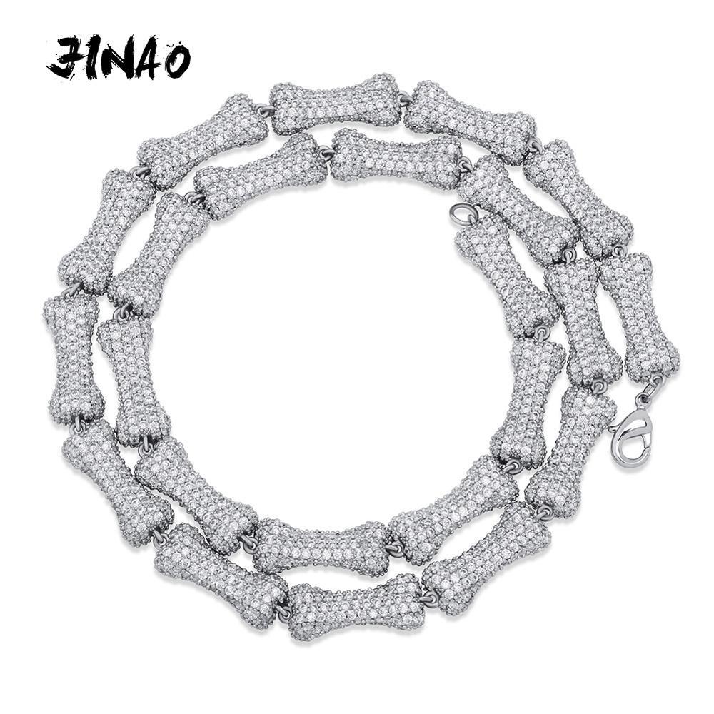 JINAO New High Quality Sliver Color 9mm AAA Cubic Zirconia Necklace Iced Out Zircon Bone Chain Necklace For Men Jewelry Gift X0509
JINAO New High Quality Sliver Color 9mm AAA Cubic Zirconia Necklace Iced Out Zircon Bone Chain Necklace For Men Jewelry Gift X0509