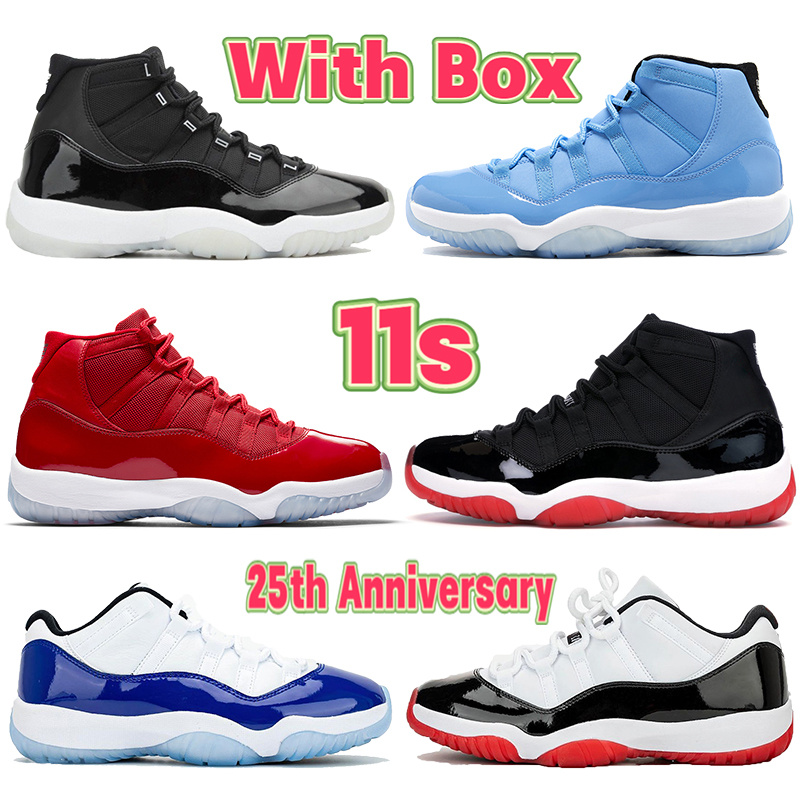 With Box 11 11s Basketball Shoes 25th Anniversary low white bred legend blue pantone citrus space jam iridescent concord 45 men women Sneakers, Bubble wrap packaging
With Box 11 11s Basketball Shoes 25th Anniversary low white bred legend blue pantone citrus space jam iridescent concord 45 men women Sneakers, Bubble wrap packaging