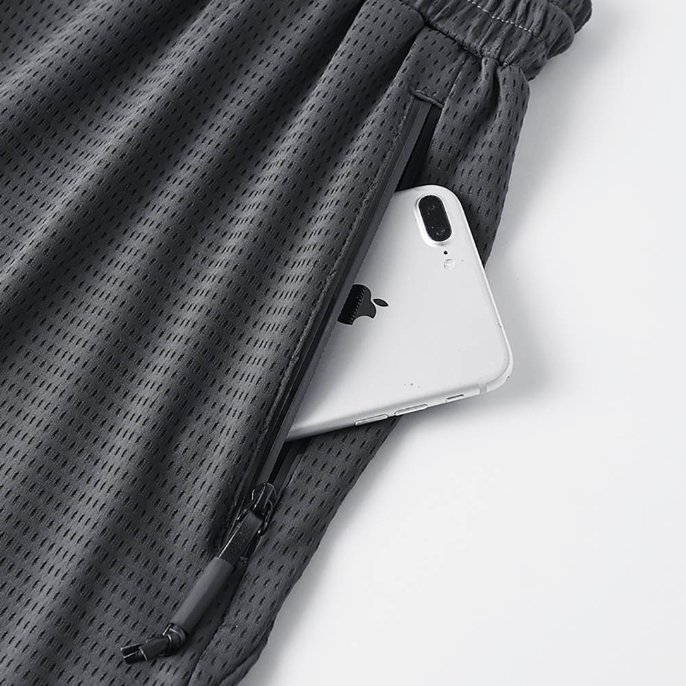 Men's Shorts Mesh Elastic Summer Breeches 8XL 6XL Big Size Clothing Nylon Black Grey Spandex Sweat Shorts Plus Size Shorts B0590 210518