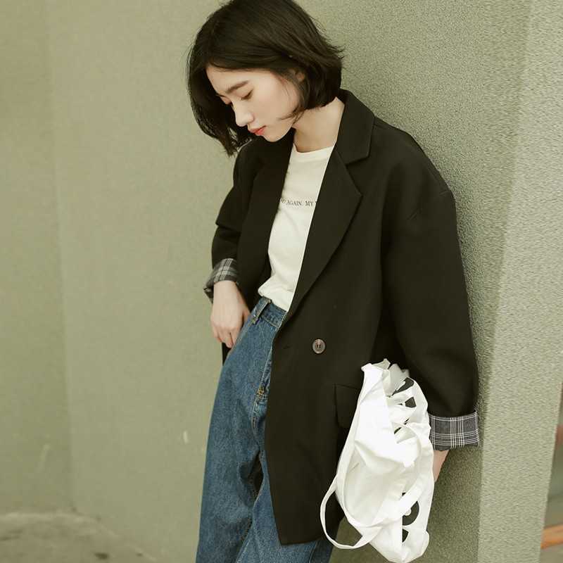 Yedinas Casual Women Blazers And Jackets Solid Long Sleeve Blaizer Feminino Slim Ladies Office Jaket Korean Fashion 210527