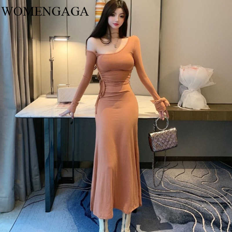 WOMENGAGA Autumn Sexy Show Chest Large Full Sleeve Strapless Irregular Drawstring Slim Long Dress Dresses Robe 52ZS 210603, Army green
WOMENGAGA Autumn Sexy Show Chest Large Full Sleeve Strapless Irregular Drawstring Slim Long Dress Dresses Robe 52ZS 210603, Army green