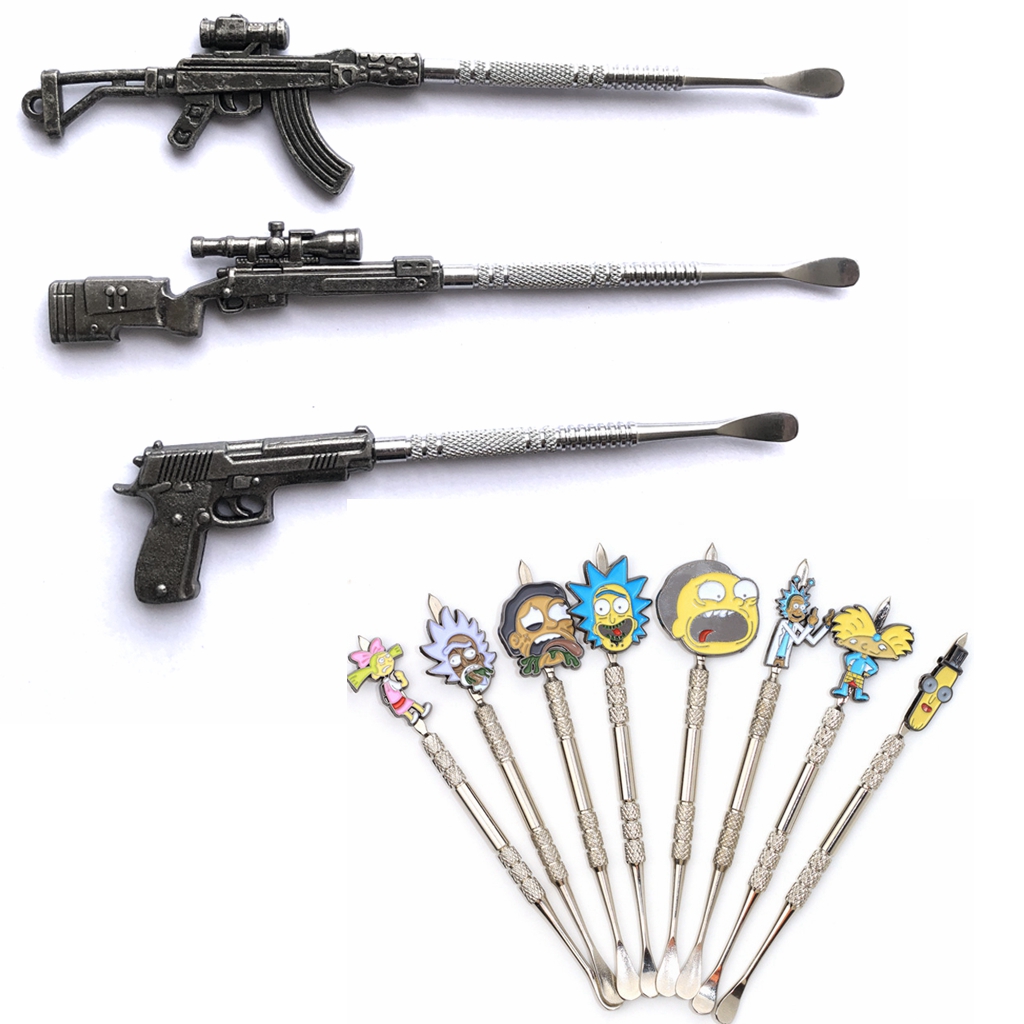 Wax Dabber Tool stainless steel dab Smoking tools Metal Gun Shape AK47 dabbers for Dry Herb Vape DIY Logo
Wax Dabber Tool stainless steel dab Smoking tools Metal Gun Shape AK47 dabbers for Dry Herb Vape DIY Logo