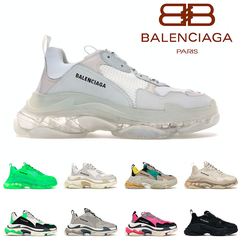 Balenciaga Triple S Clear Sole White 2021 Arrival Designer Casual Shoes For Mens Women Platform Luxurys Vintage Dad Old Sports 36-45, Black
Balenciaga Triple S Clear Sole White 2021 Arrival Designer Casual Shoes For Mens Women Platform Luxurys Vintage Dad Old Sports 36-45, Black