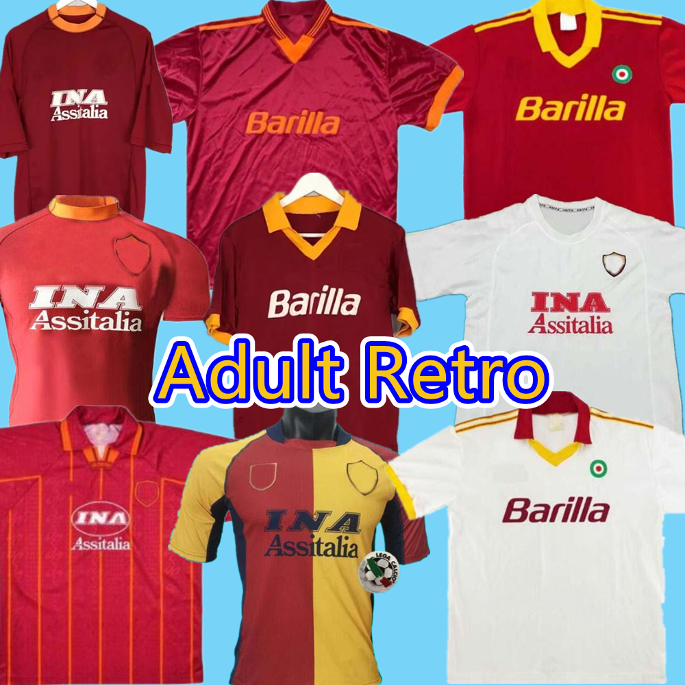 Top 00 01 02 Roma Retro soccer jerseys TOTTI football shirt 89 90 91 92 94 95 96 98 99 BATISTUTA jersey rome Classic maillot de foot, Black;yellow
Top 00 01 02 Roma Retro soccer jerseys TOTTI football shirt 89 90 91 92 94 95 96 98 99 BATISTUTA jersey rome Classic maillot de foot, Black;yellow