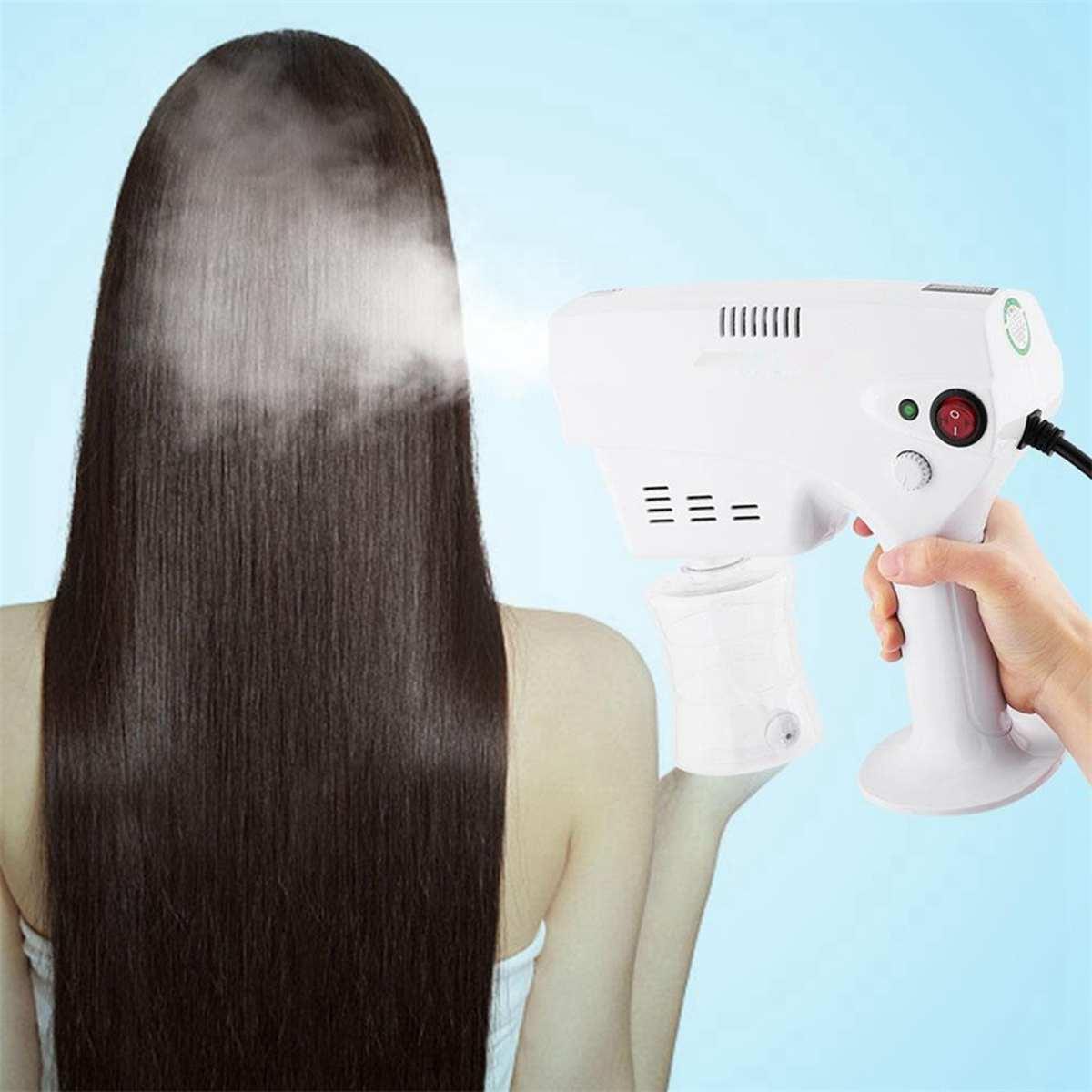 260ml Portable Disinfection Blue Light Steam Spray Machine Aerosol Water Mist Trigger Sprayer Spa Facial Steamer
