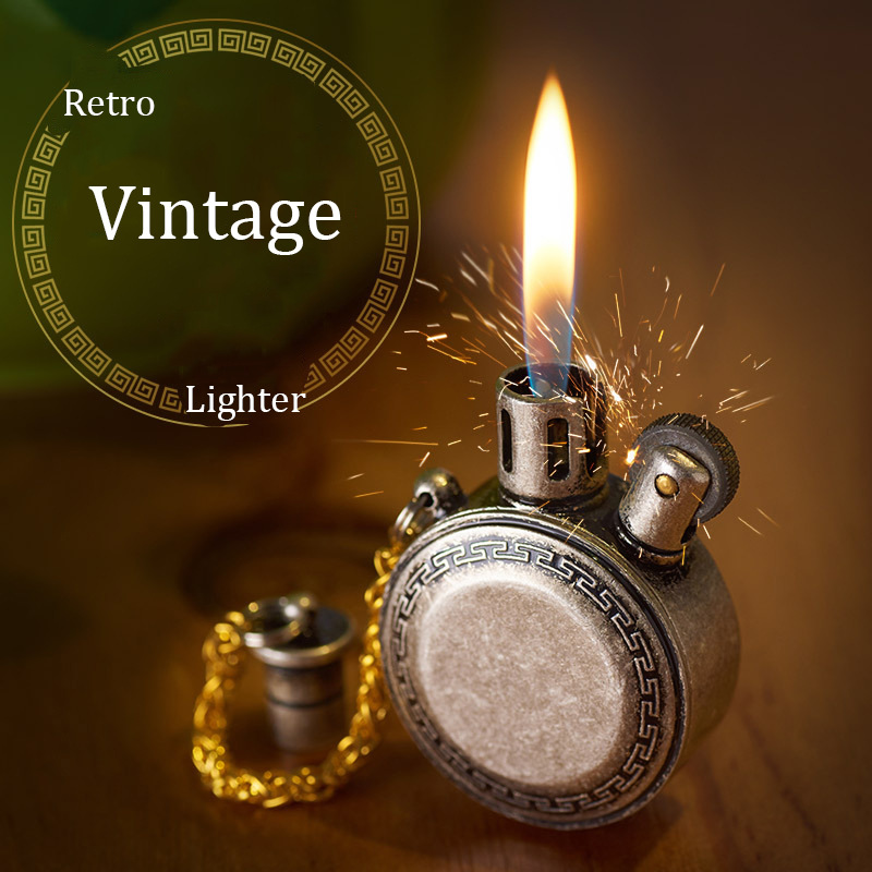 Retro Watch Kerosene Lighter Metal Mini Portable Keychain Gasoline Grinding Wheel Lighters Gift Oil Inflated Men Gadgets
Retro Watch Kerosene Lighter Metal Mini Portable Keychain Gasoline Grinding Wheel Lighters Gift Oil Inflated Men Gadgets