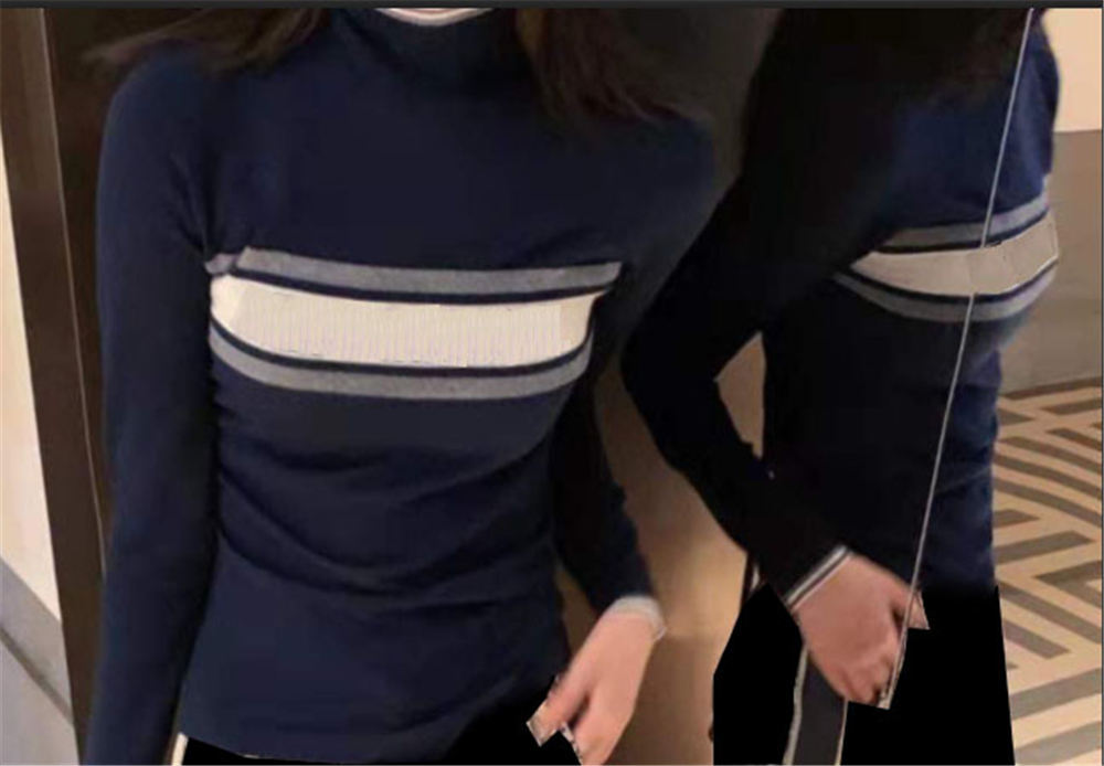 Women Sweater Wool Knits Tops Letters Embroidery Pattern Colorful Style Spring Autumn For Lady Slim Sweatshirts High Neck Casual Hoodie Knit Wools, Blue
Women Sweater Wool Knits Tops Letters Embroidery Pattern Colorful Style Spring Autumn For Lady Slim Sweatshirts High Neck Casual Hoodie Knit Wools, Blue