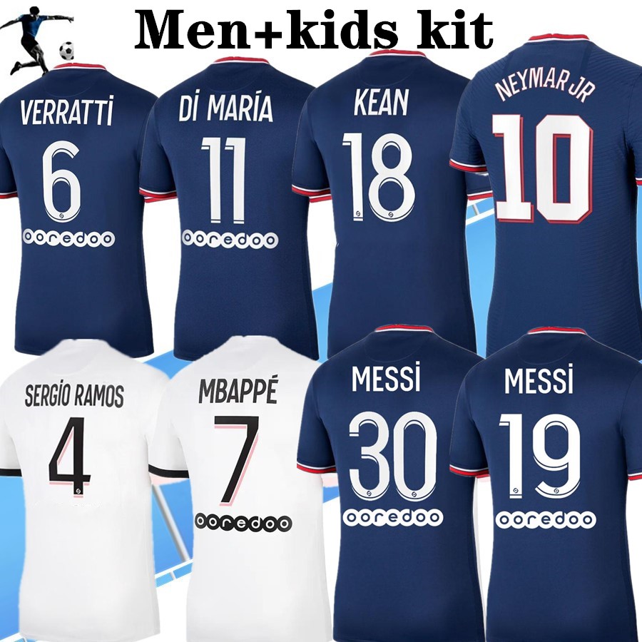 2021 2022 MESSI MBAPPE soccer jerseys HAKIMI SERGIO RAMOS 21 Maillots de ps g football shirt MARQUINHOS VERRATTI men kids kit uniforms enfants maillot foot fourth, Home
2021 2022 MESSI MBAPPE soccer jerseys HAKIMI SERGIO RAMOS 21 Maillots de ps g football shirt MARQUINHOS VERRATTI men kids kit uniforms enfants maillot foot fourth, Home