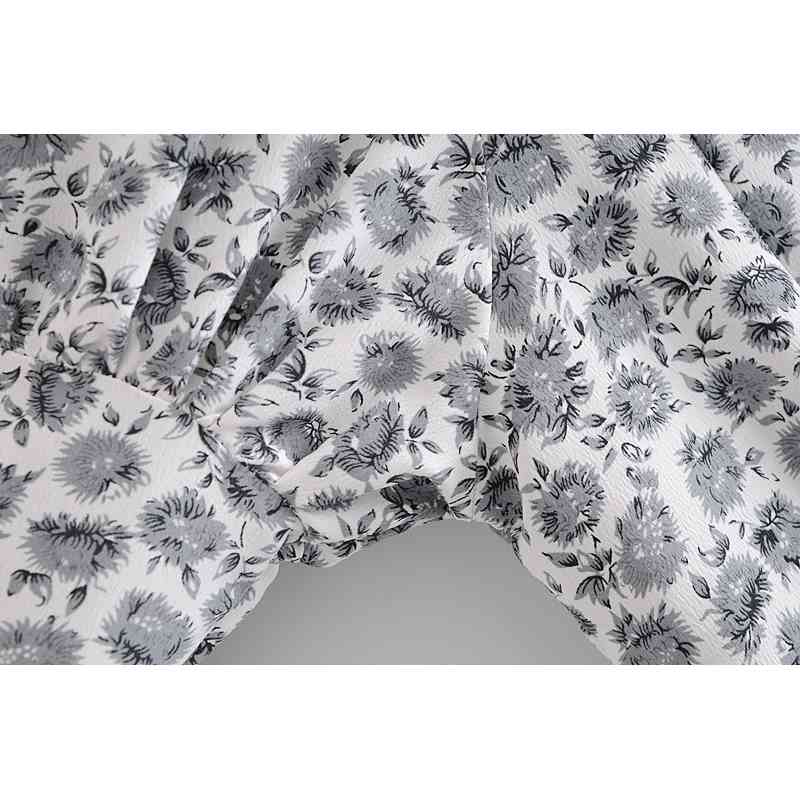 Summer Spliced Ruffles Women Short Sleeve Dress Retro Slim Elastic Waist Wood ears Mini Dresses Holiday 210429