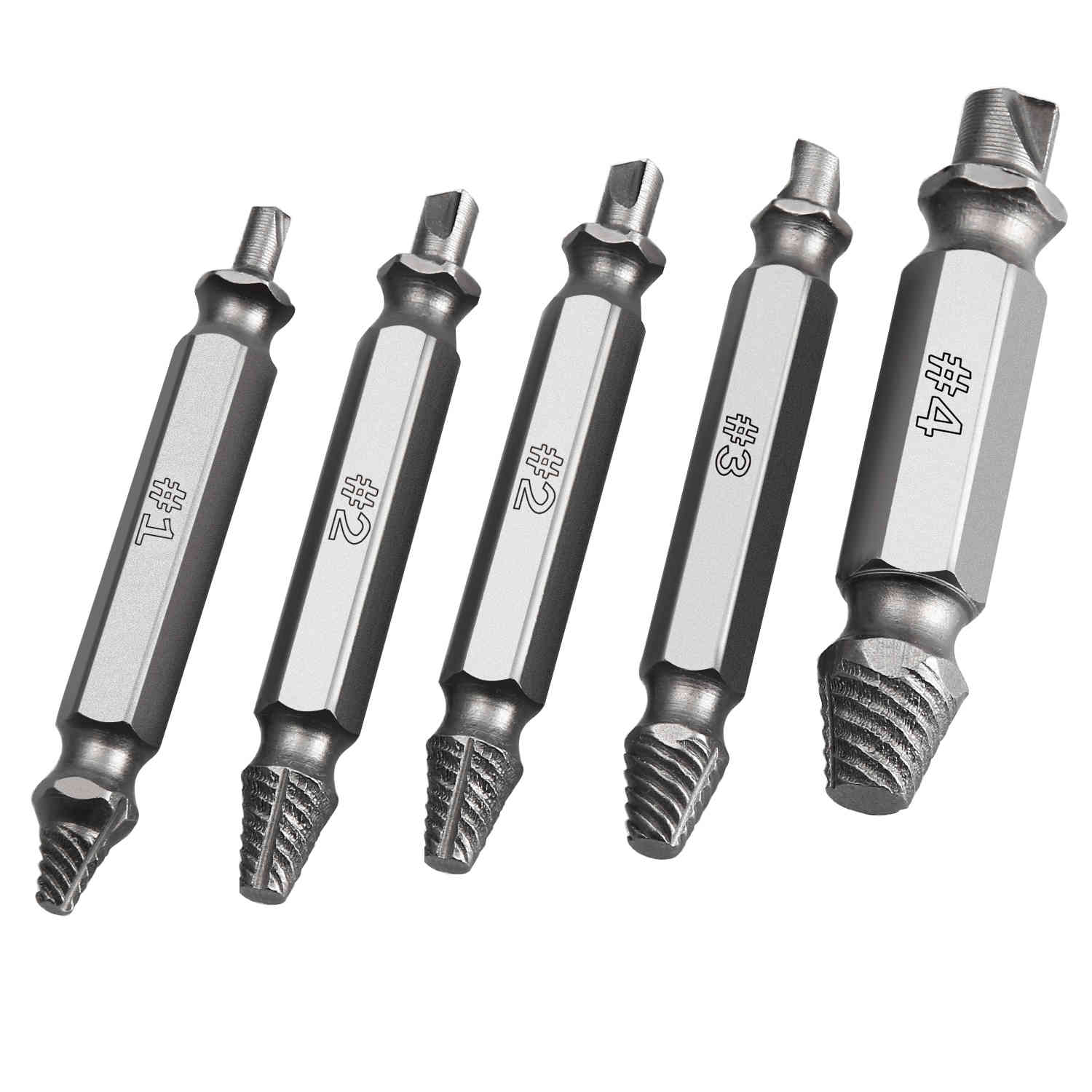 GUIDE 5 pgs/set Guide to Joint Drill Extractor Damaged Bolt Extractor Broken Speed Easy Outside the Prisoner Screw Removing Tool