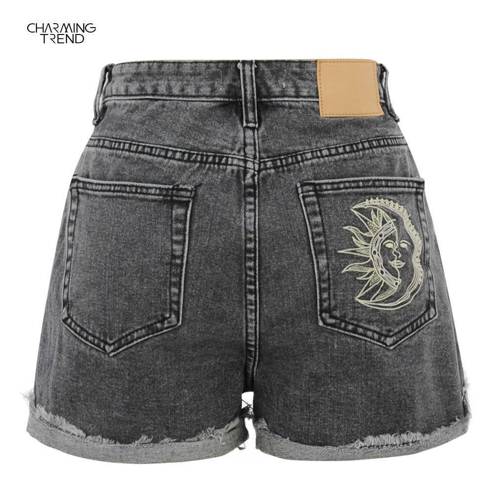Shorts Female Summer High Waist Women's Denim Fashion Streetwear Vintage 210611