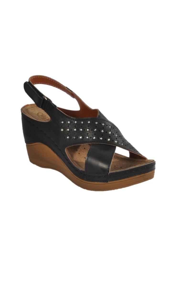 Sandals Women's Black Casual Shoes, As pic