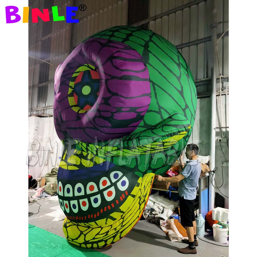 New Arrival festival inflatable skull Halloween for sale giant ghost skeleton head fors Club Party Stage Decoration