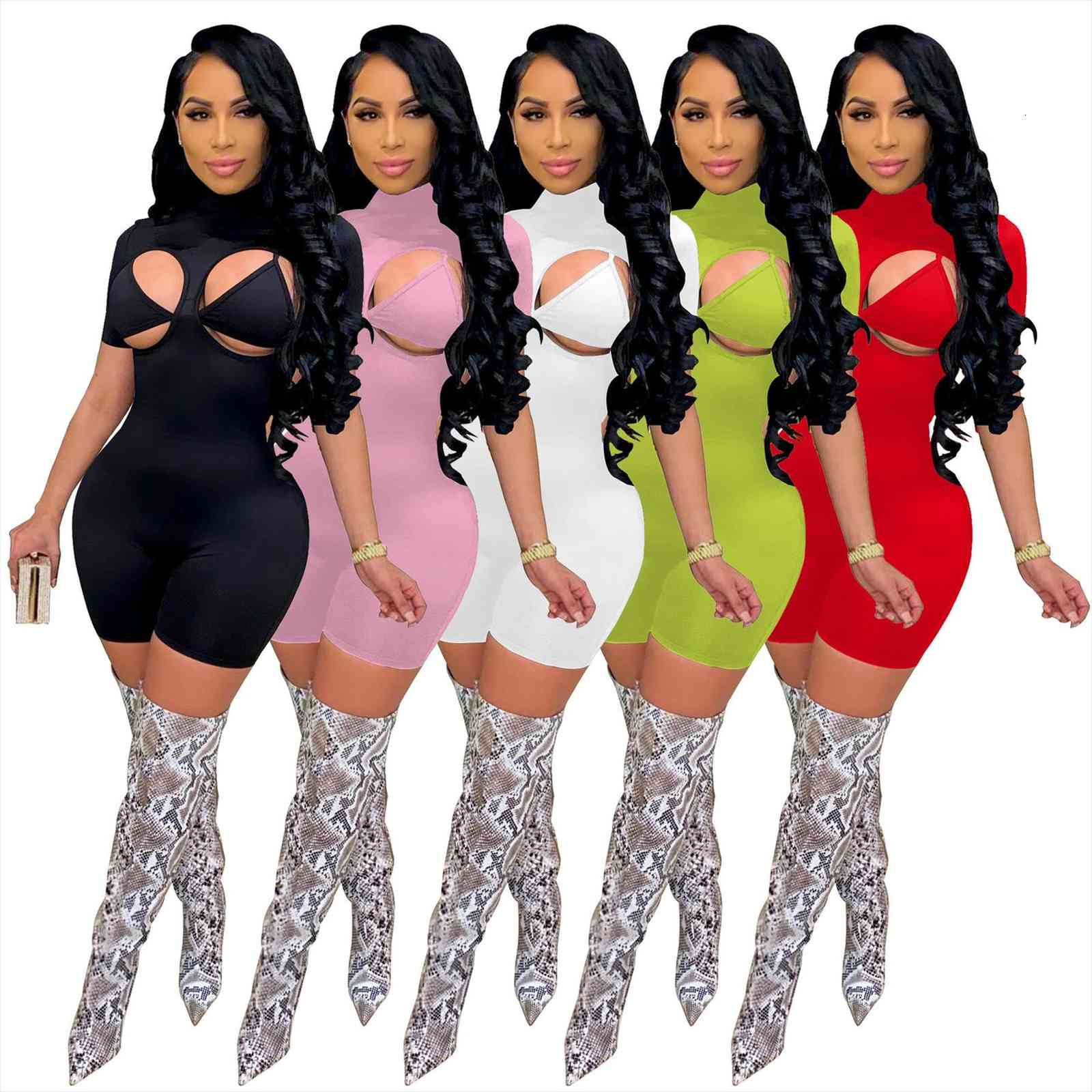 neon green bodycon 2 piece women tracksuits matching suits crop turtleneck short sleeve skinny playsuit summer party clubwear bodysuit, Gray
neon green bodycon 2 piece women tracksuits matching suits crop turtleneck short sleeve skinny playsuit summer party clubwear bodysuit, Gray