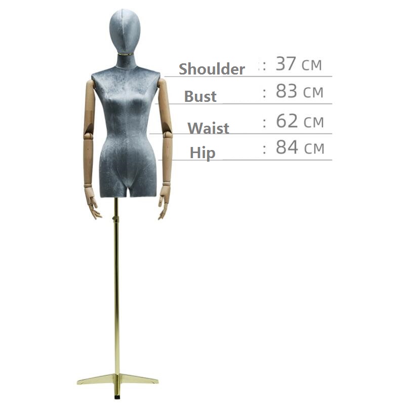 Fashion shop model props Commercial Furniture female dummy stage wedding dress half body Korean high end window models