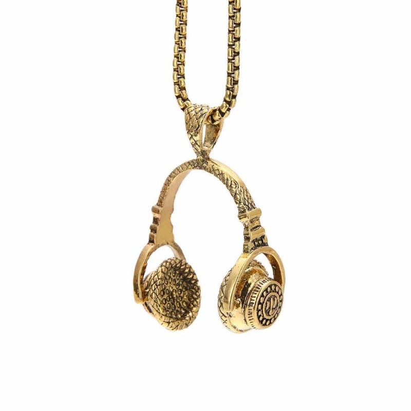 Pendant Necklaces Trendy Stainless Steel Headset Necklace Men Punk Hip Hop Jewelry Black/Gold/Silver Color Long Chain For Women
Pendant Necklaces Trendy Stainless Steel Headset Necklace Men Punk Hip Hop Jewelry Black/Gold/Silver Color Long Chain For Women