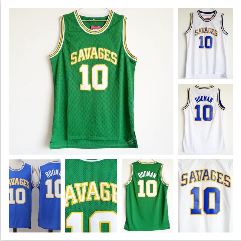 10 Dennis Oklahoma Savages Jerseys Mens The Worm Rodman Blue White Green College Basketball Uniforms
10 Dennis Oklahoma Savages Jerseys Mens The Worm Rodman Blue White Green College Basketball Uniforms