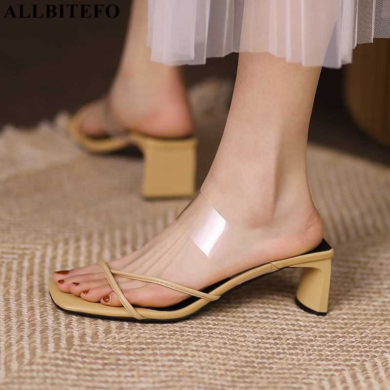 ALLBITEFO summer genuine leather thick heels women sandals women heels shoes brand women slippers sandalias del verano 210611, As picture
ALLBITEFO summer genuine leather thick heels women sandals women heels shoes brand women slippers sandalias del verano 210611, As picture