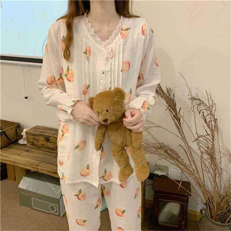 Homewear Lace Brief Spring Nightwear Chic Cute Girls Warm Suits Oversize Loose Sweet Casual Pajamas Sets 210525, Pink
Homewear Lace Brief Spring Nightwear Chic Cute Girls Warm Suits Oversize Loose Sweet Casual Pajamas Sets 210525, Pink