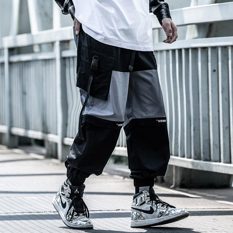 BYBB'S DARK Joggers Men Cargo Pants Patchwork Detachable Short Pant Sweatpants Streetwear 2021 Fashion Trousers Male BB202 Men's