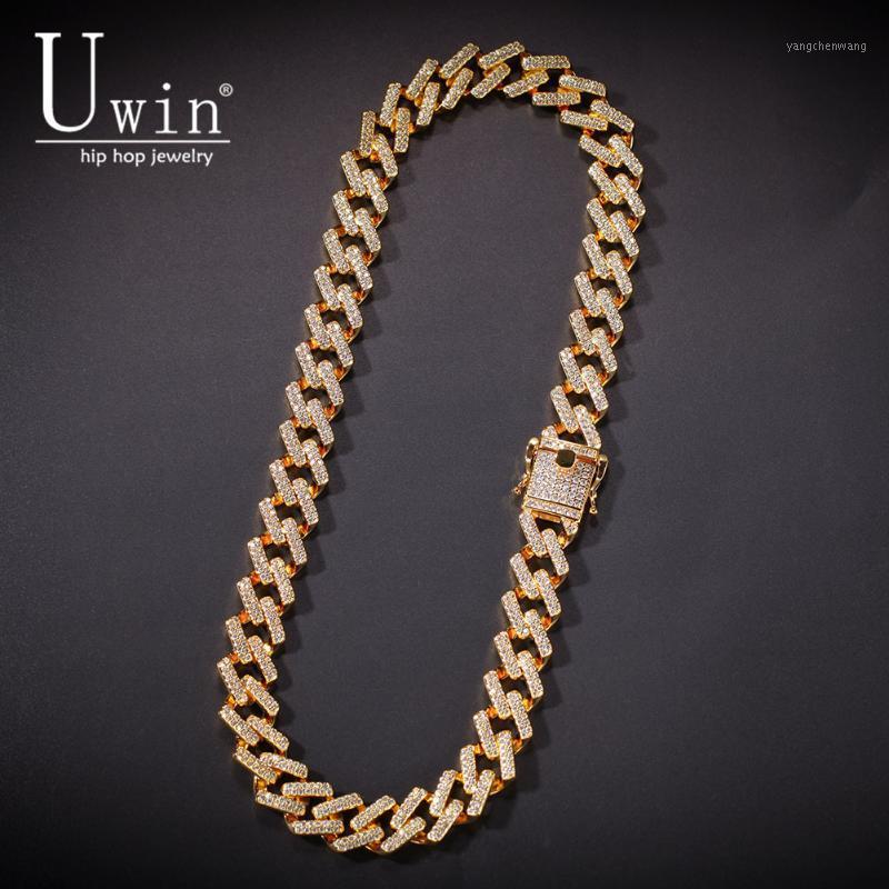Uwin 14mm Prong Cuban Link Iced Cubic Zirconia Necklaces Hiphop Chain Jewelry For Men Drop Chains
Uwin 14mm Prong Cuban Link Iced Cubic Zirconia Necklaces Hiphop Chain Jewelry For Men Drop Chains
