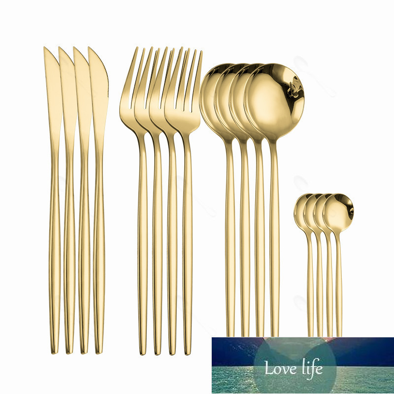 Gold Tableware Set Stainless Steel Cutlery Dinnerware Kitchen Dinner 16 Pieces Fork Spoon Knife Dropshipping
Gold Tableware Set Stainless Steel Cutlery Dinnerware Kitchen Dinner 16 Pieces Fork Spoon Knife Dropshipping